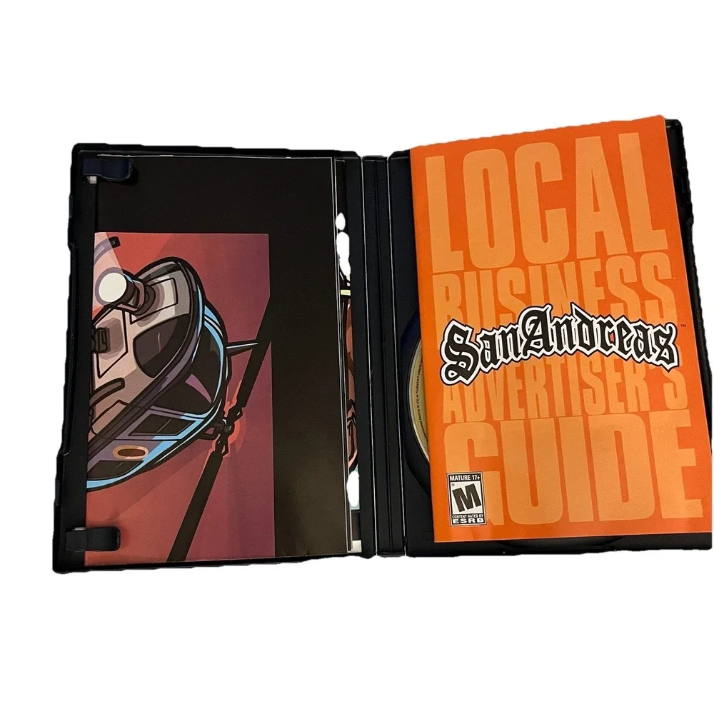 PlayStation 2 Grand Theft Auto San Andreas Clean Instructions And Poster